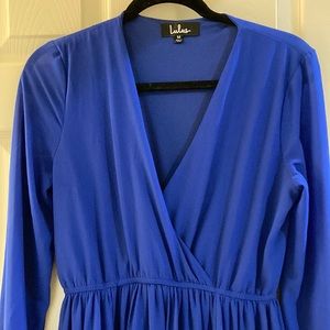 Lulus Medium wrap dress Blue